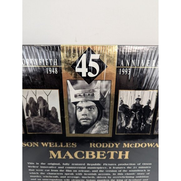 The Forty Fifth Anniversary of Macbeth Laserdisc Republic Pictures Home Video - Picture 7 of 8